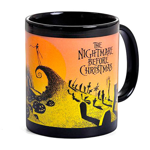 Disney Nightmare Before Christmas Cemetery Scene mug 315ml