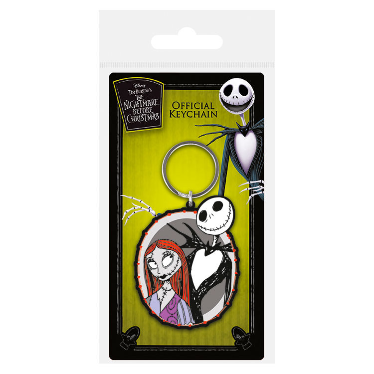 Disney Nightmare Before Christmas Jack Sally Keychain