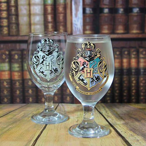 Harry Potter Hogwarts colour change water glass