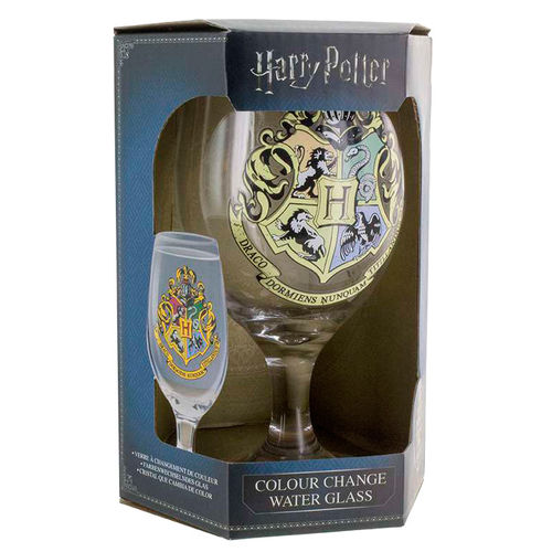 Harry Potter Hogwarts colour change water glass