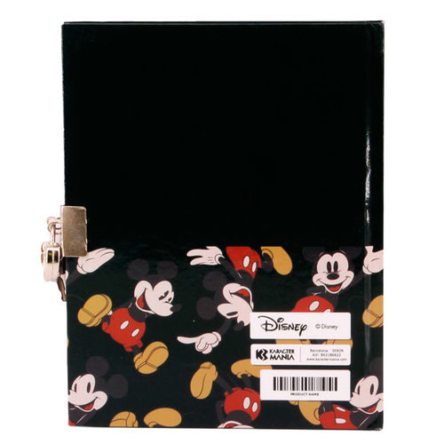 Disney Mickey True diary with key