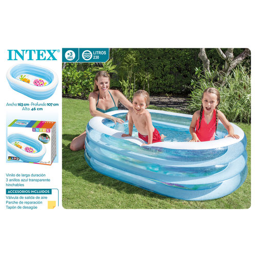 oval inflatable pool