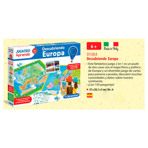 Juego puzzle Mapa Geo descubre Europa