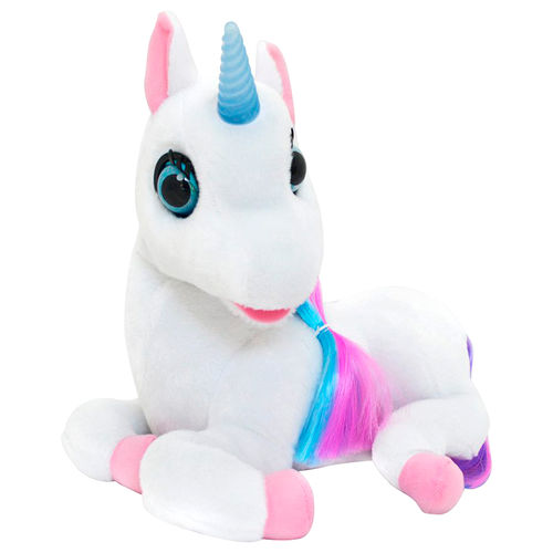 pomsies luna the unicorn plush interactive toys