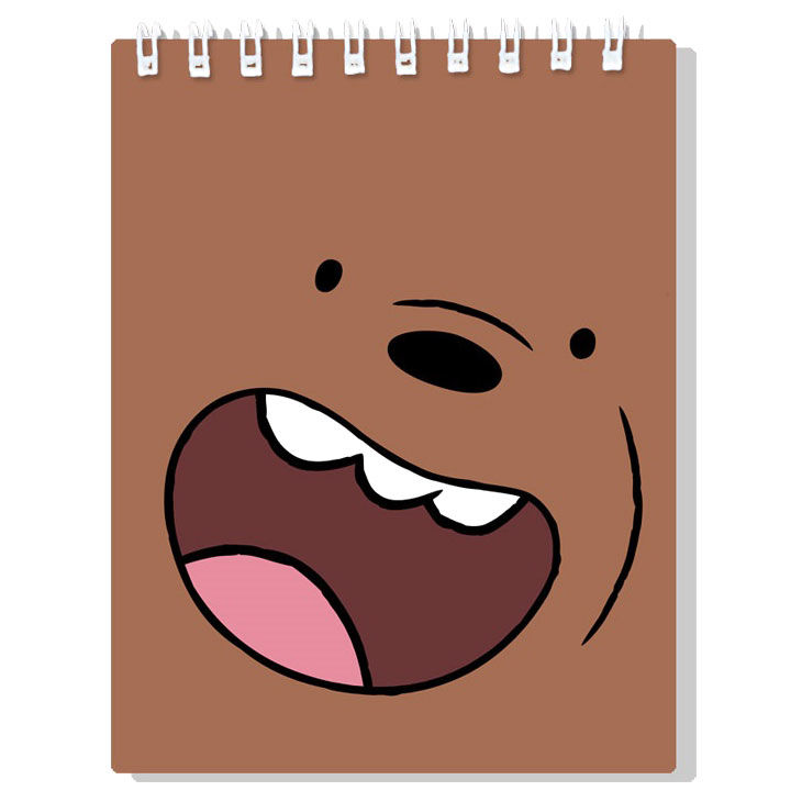  We  Bare  Bears  Brown Bear  notebook 