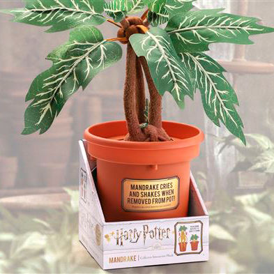 Size 30cm Finely Crafted Interactive Plush Remove From Pot To Hear The Mandrake Cry And Shake Place Back Into Pot To Quiet Down Requires 2 Batteries Not Included