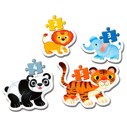 Wild Animals My First Puzzle 3-6-9-12pcs