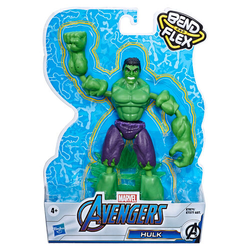 Figura Bend and Flex Hulk Vengadores Avengers Marvel 15cm