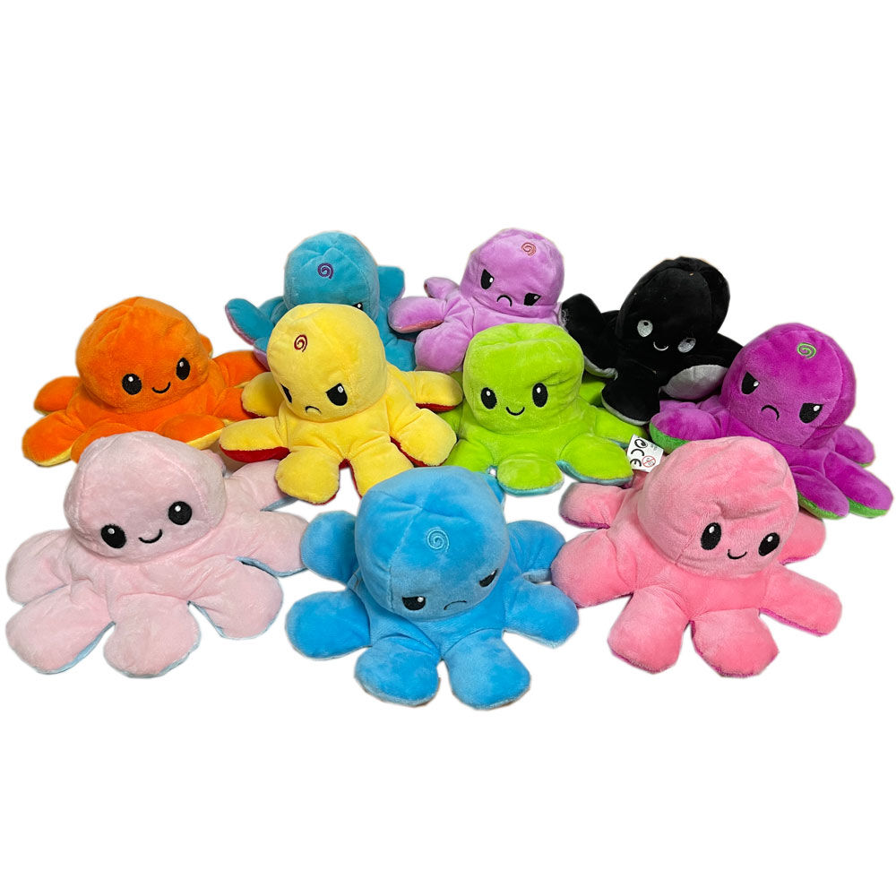 Peluche pulpo reversible soft - Color Azul/Cian - El FrikiBunker/FunkoTown