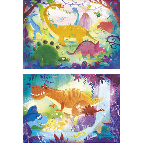 Dinosaurs puzzle 2x20pcs