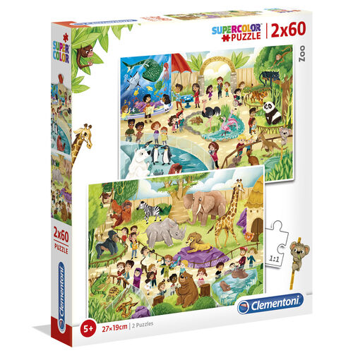 Zoo puzzle 2x60pcs