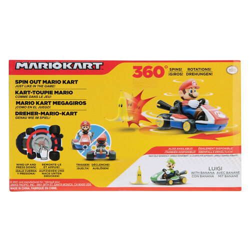 Nintendo Mario Kart Spin Out assorted car 6,5cm