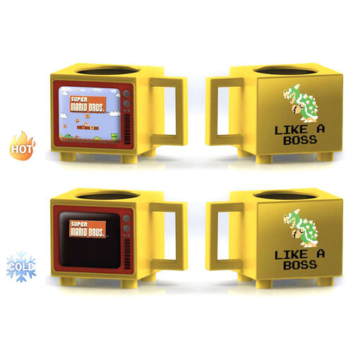 Super Mario Bros Retro TV changing mug 500ml