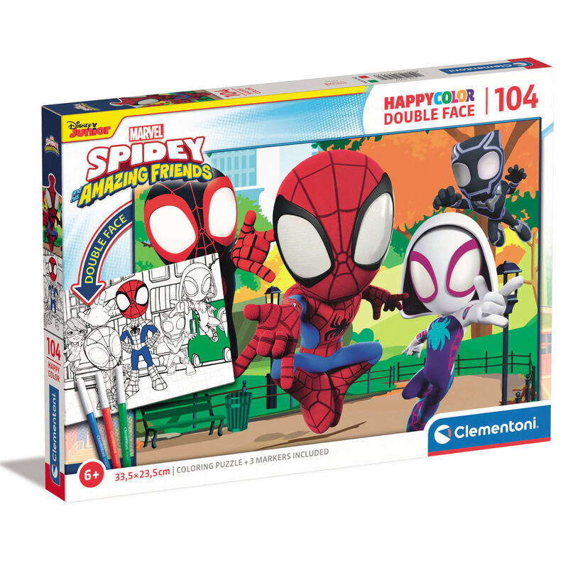 Marvel Spiderman Happy Color puzzle 104pcs