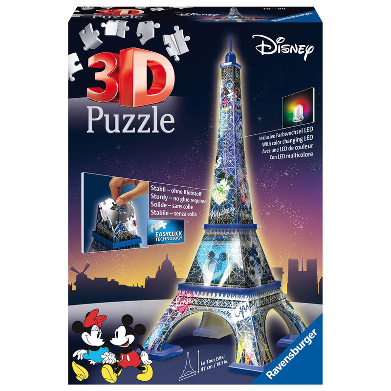 puzzle 3d disney tour eiffel