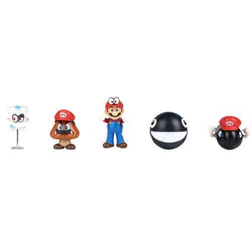 Super Mario Bros pack 5 figures 6,5cm