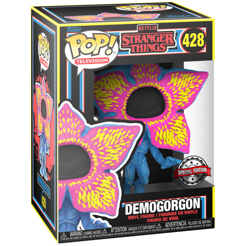 POP figure Stranger Things Open Face Demogorgon Black Light Exclusive