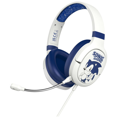 Sega Classic Sonic the Hedgehog white gaming headphones