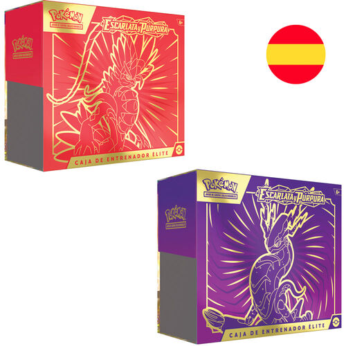 Spanish Pokemon Scarlet and Purple Collectible card game box assorted