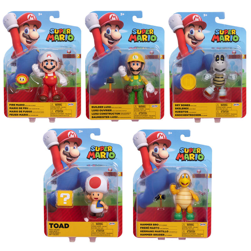 Pack 6 Figures Super Mario Bros serie 32 assorted 10cm