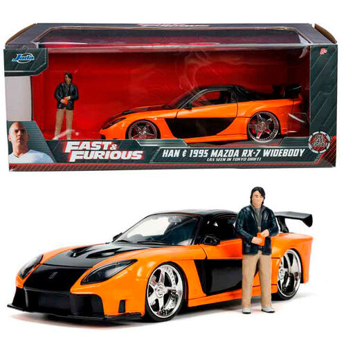 Fast & Furious 1:24 Han's Mazda RX-7 Die-cast Car - Retro Force Toy Store