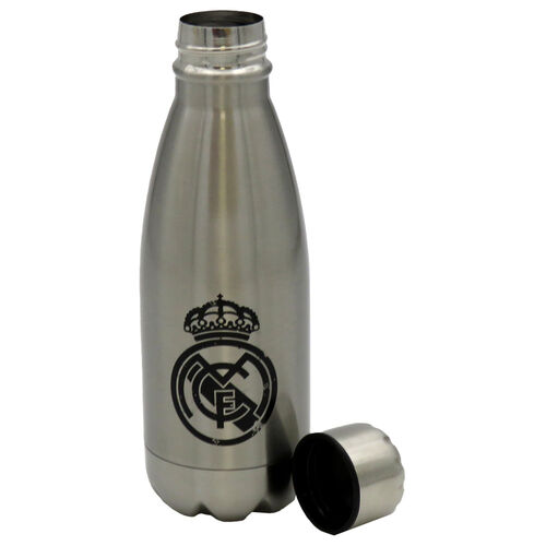 Botella acero inoxidable Real Madrid plateada 550ml
