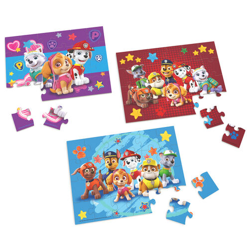 Paw Patrol wooden puzzle 3x24pcs