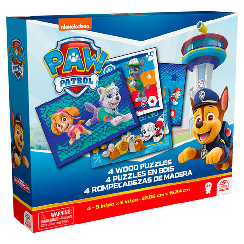 Paw Patrol progresive wooden puzzle 12-16-20-24pcs