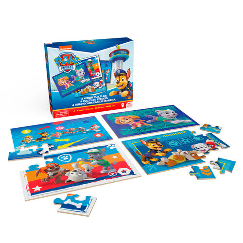 Paw Patrol progresive wooden puzzle 12-16-20-24pcs