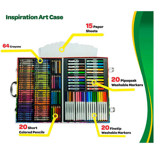 Crayola Arcoiris Artist's Briefcase 140 Pieces