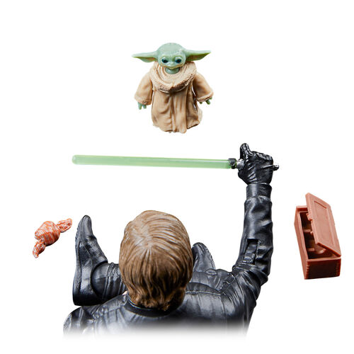 Figura Luke Skywalker & Grogu El Libro de Boba Fett Star Wars 15cm