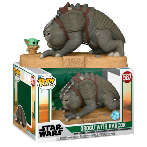 Figura POP Star Wars Grogu with Rancor Exclusive