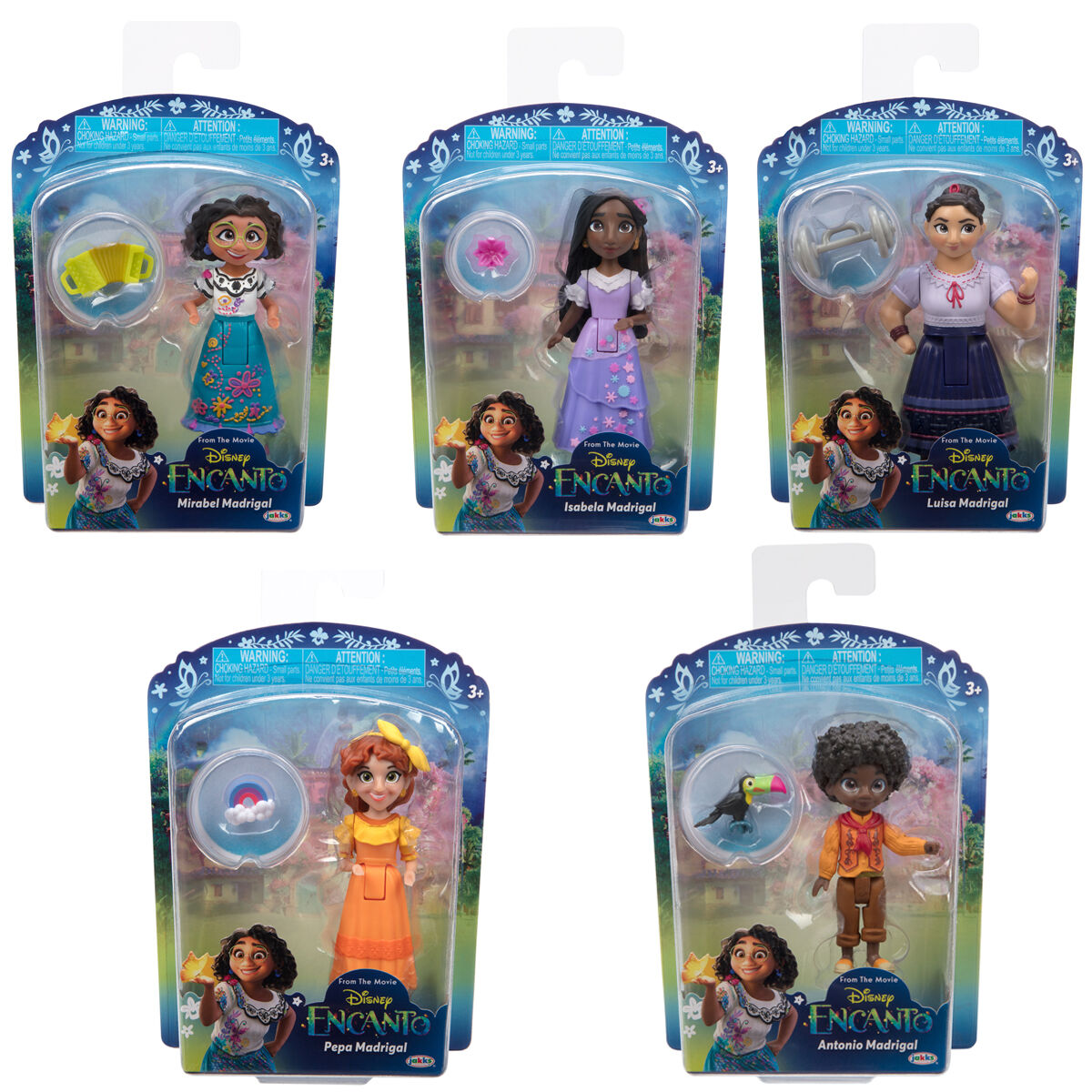 Pack 5 figures Disney Encanto assorted 8cm