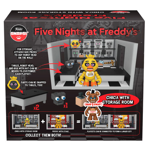 Snaps! playset figure Five Nights at Freddys Chica with Storage Room