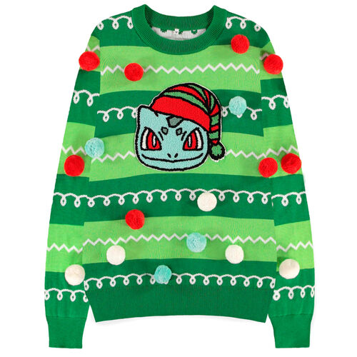 Pokemon Bulbasaur Patched Christmas Jumper