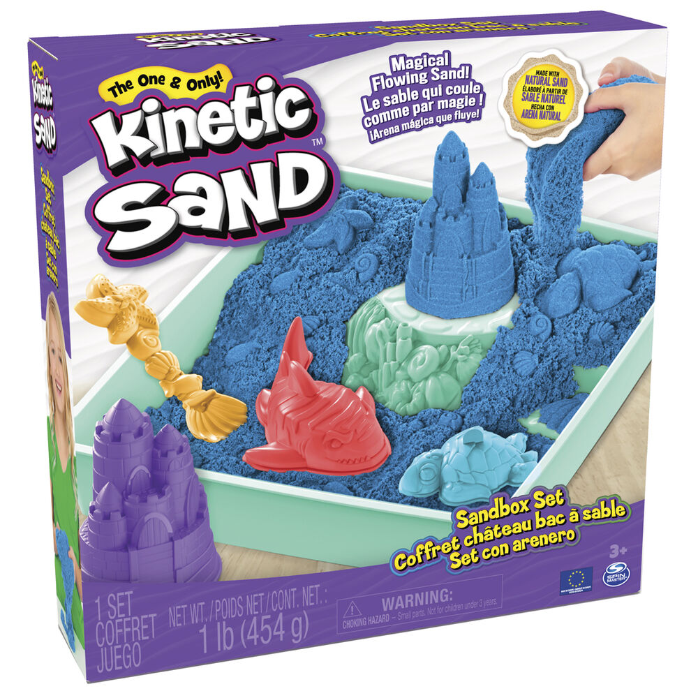 Kinetic Sand blue Sandbox Set