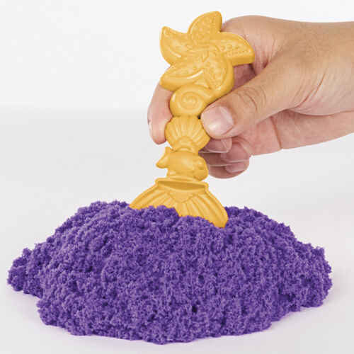 Kinetic Sand, Sandbox Playset with 1lb of Purple Kinetic Sand and