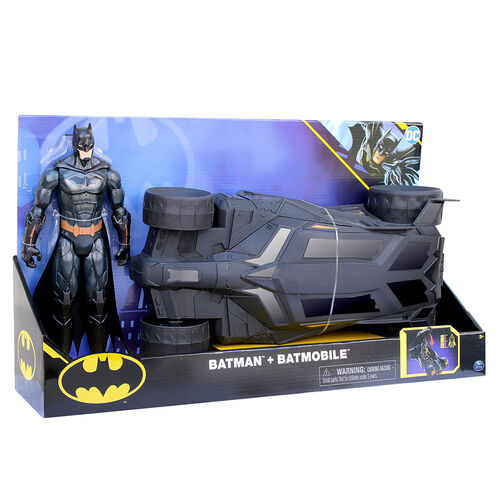 Figura Batman + Batmovil DC Comics 30cm