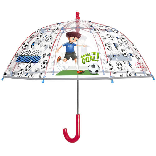 Football Transparent manual umbrella 42cm