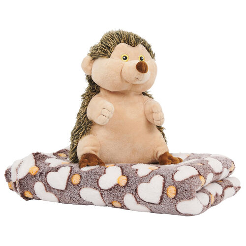 Hugo Hedgehog Soft blanket + plush toy 22cm