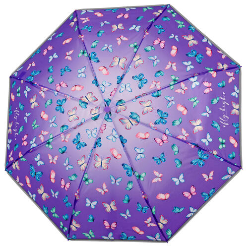 Butterflies manual folding umbrella 50cm