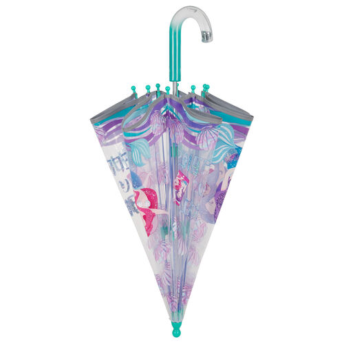 Mermaid Transparent manual umbrella 42cm