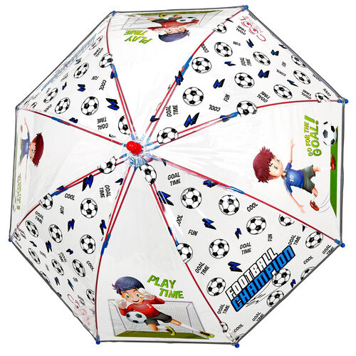 Football Transparent manual umbrella 42cm