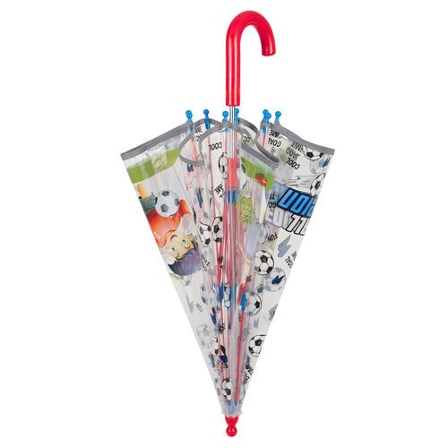 Football Transparent manual umbrella 42cm