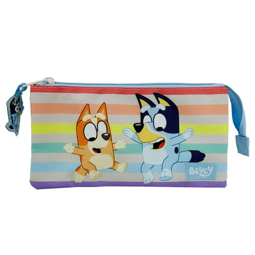 Bluey triple pencil case