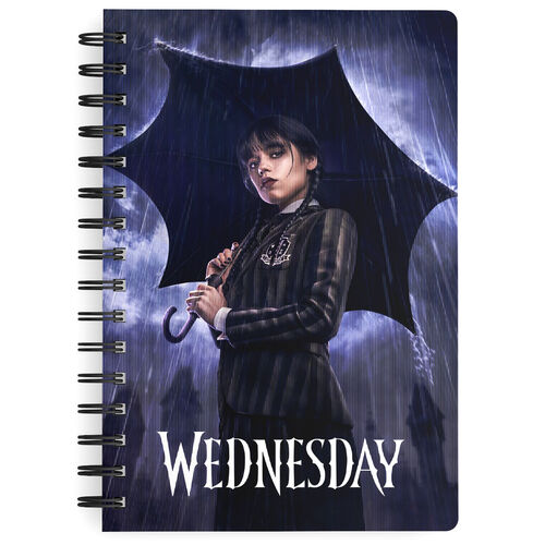 Wednesday rain A5 notebook