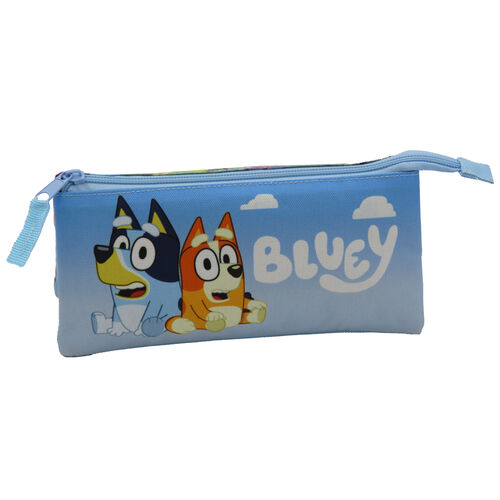 Bluey triple pencil case