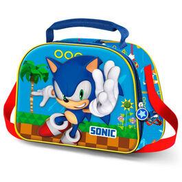 Sonic The Hedgehog Lets Roll Kids 3D lunch bag