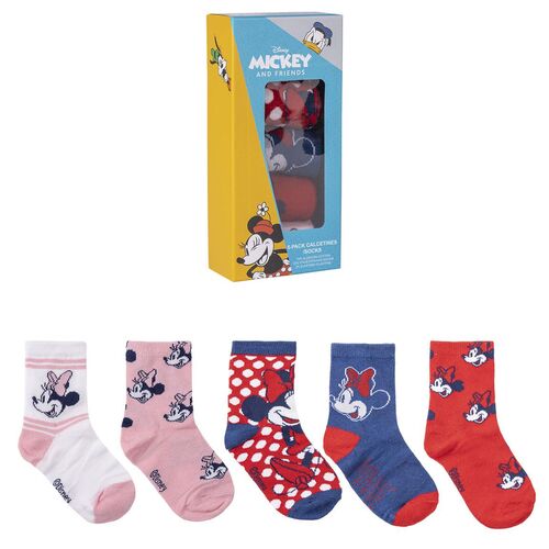 Blister 5 calcetines Minnie Disney