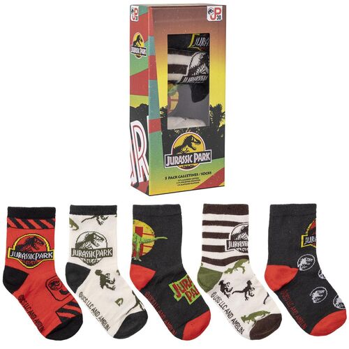 Jurassic Park pack 5 socks